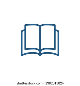 Book pictogram. Library and study icon