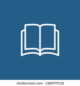 Book pictogram. Library and study icon