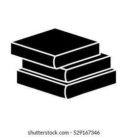 book pile icon image vector illustration design 
