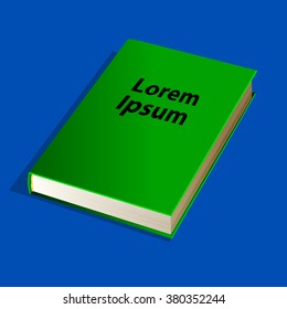 Book with the place for text   Vector Illustration