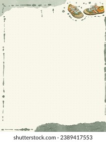 Book plan writing paper line fashion notebook painting illustration shoes notebook abstract