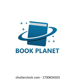 Book Planet Logo Template Design