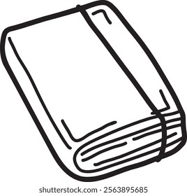 Book Planner Lined Icon Vector Illustration