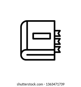 book, plans icon. Simple thin line, outline vector of Book icons for UI and UX, website or mobile application