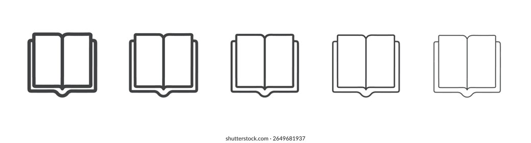 Buch Pflanze Symbol flache dünne Illustration Symbol