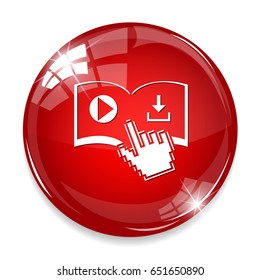 book play and download icon