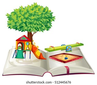 Book Playground Park Illustration Stock Vector (Royalty Free) 512445676 ...