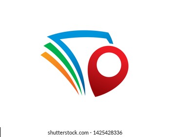 Book Point Logo Template, Icon, Symbol