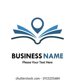 Book with point logo template illustration