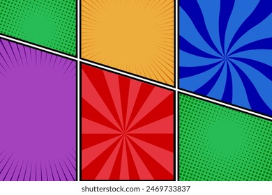 book pop art comic halftone background image