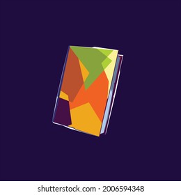 Book pop color vector illustration