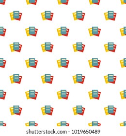 Book professor pattern seamless in flat style for any design