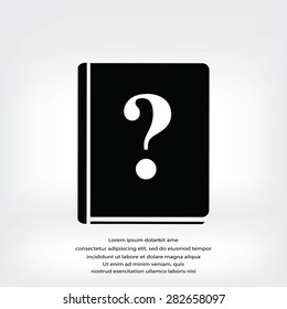 book and a question mark icon