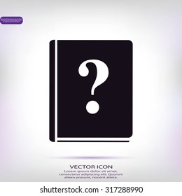 book and a question mark icon
