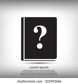 book and a question mark icon