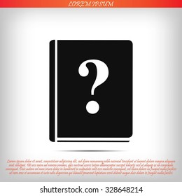 book and a question mark icon
