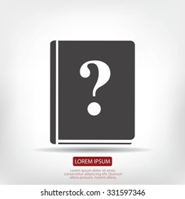 book and a question mark icon
