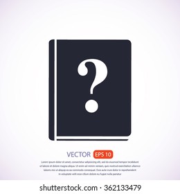 book and a question mark icon