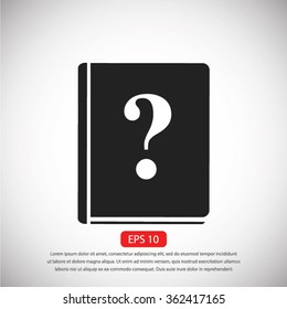book and a question mark icon