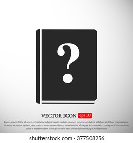 book and a question mark icon