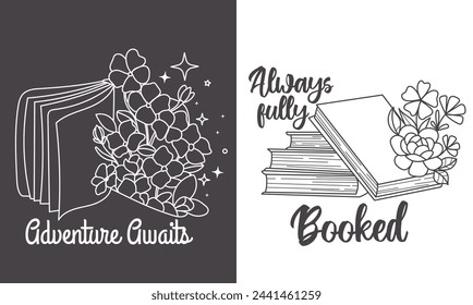 book quotes,  book lover vector, book day