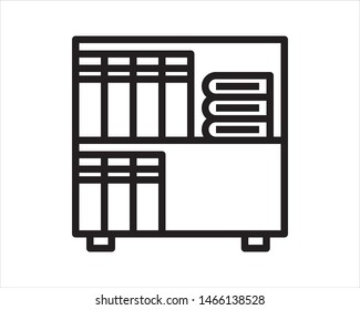 book rack icon design illustrator