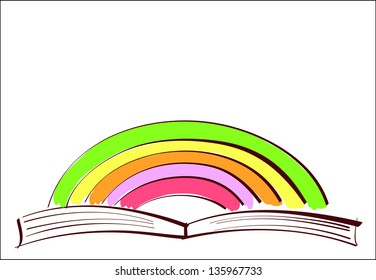 The book and rainbow
