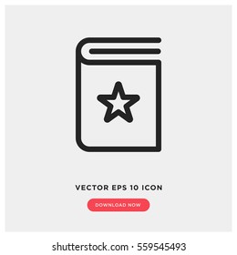 Book rating vector icon