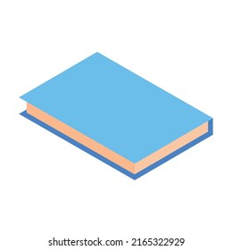 book read icon isolated isometric