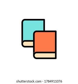 Book, read icon. Simple color with outline vector elements of cultural activities icons for ui and ux, website or mobile application