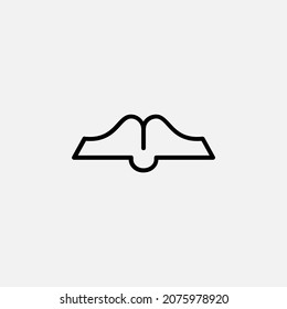 Book, read, library line icon, vector, illustration, logo template. Suitable for many purposes.