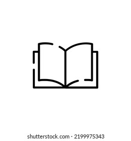 Book, Read, Library, Study Dotted Line Icon Vector Illustration Logo Template. Suitable For Many Purposes.