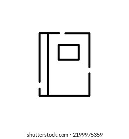Book, Read, Library, Study Dotted Line Icon Vector Illustration Logo Template. Suitable For Many Purposes.