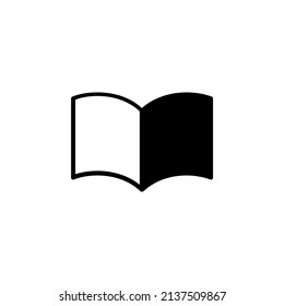 Book, Read, Library, Study Solid Line Icon Vector Illustration Logo Template. Suitable For Many Purposes.