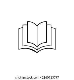 Book, Read, Library, Study Thin Line Icon Vector Illustration Logo Template. Suitable For Many Purposes.