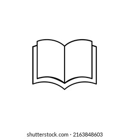 Book, Read, Library, Study Thin Line Icon Vector Illustration Logo Template. Suitable For Many Purposes.