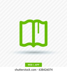 Book read line vector icon