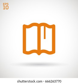 Book read line vector icon