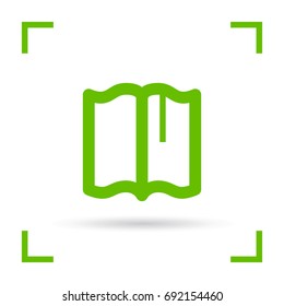 Book read line vector icon