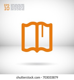 Book read line vector icon