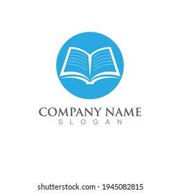 Book read logo and symbol vector