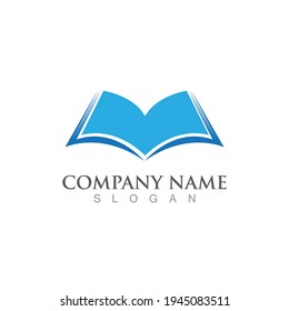 Book read logo and symbol vector