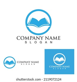 Book read logo and symbol vector