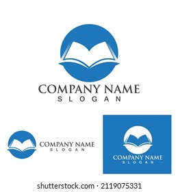Book read logo and symbol vector