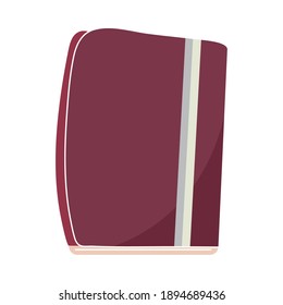 book read school cartoon hygge style vector illustration