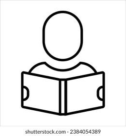 book read, Success and Growth Editable Icon