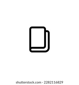 Book reader outline style icon and illustration - vector