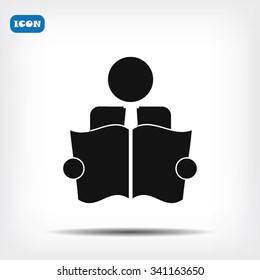 Book Reader Sign Icon