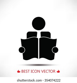 Book Reader Sign Icon