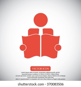 Book Reader Sign Icon